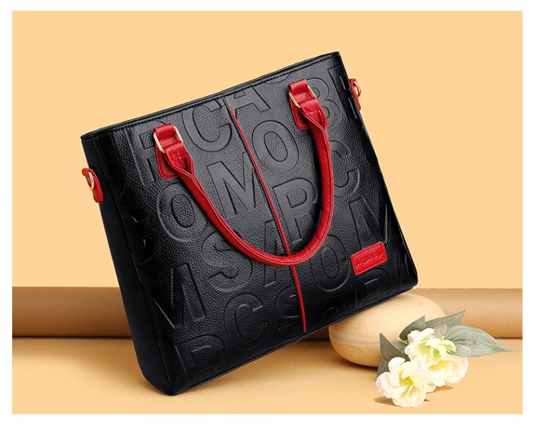 Women's Crossbody Tote Bag With Soft Embossed Leather Texture_voghion.com