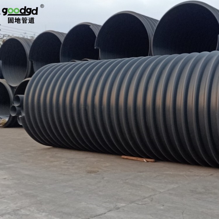 hdpe钢带波纹管塑料厂家pvc大口径增强螺旋管pe排水排污管污水管