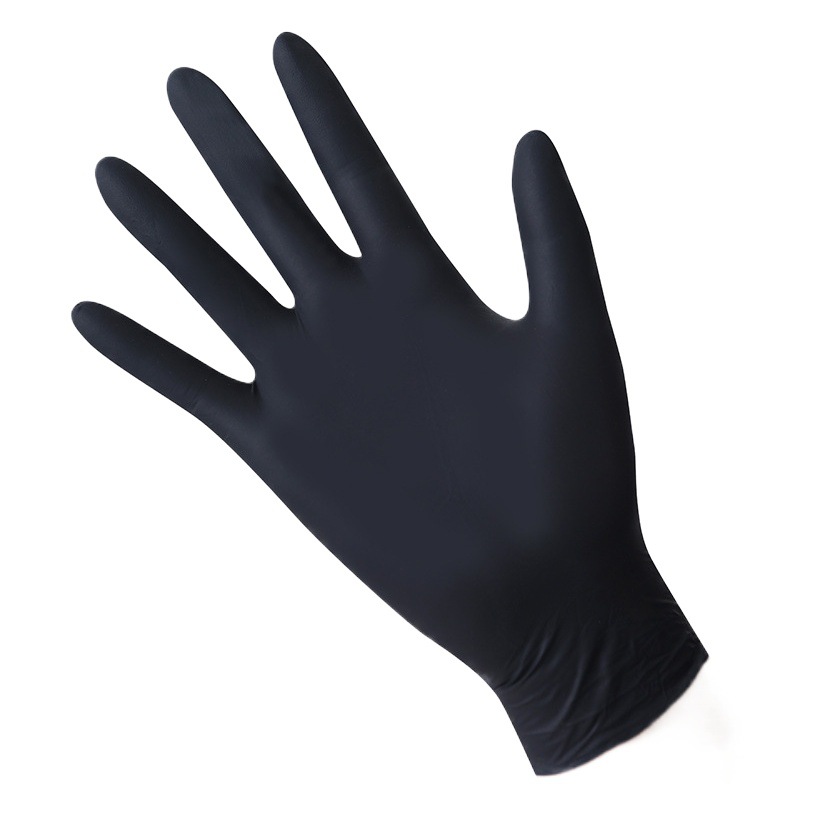 Guantes desechables de nitrilo, negros de látex, alta elasticidad, nitrilo puro, para mantenimiento industrial, certificados, exportables, guantes de protección laboral