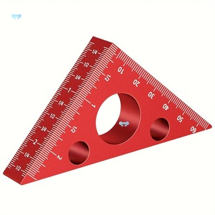 3D Dual Scale Triangle Square 45 and 90 Degree Triangle Cross-Border
