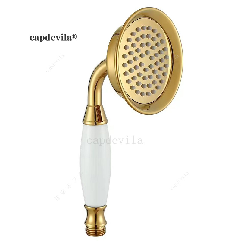 European Handheld Shower Shower Antique Horn Shower Head Hotel Villa Bathtub Shower Head