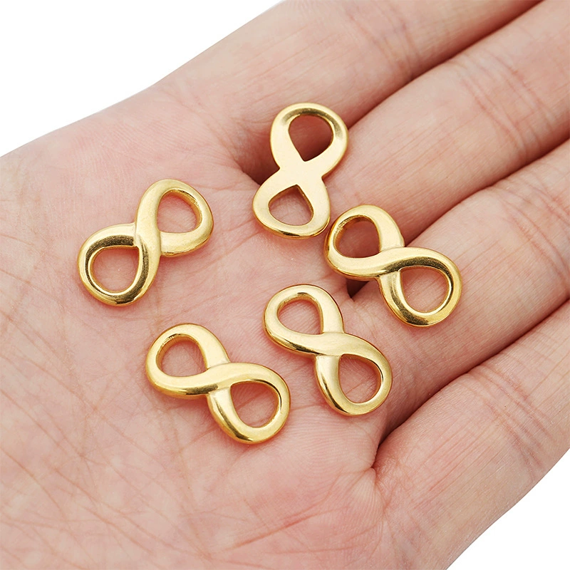 Pendant stainless steel, chain for key bag  handmade, accessory, 18 carat