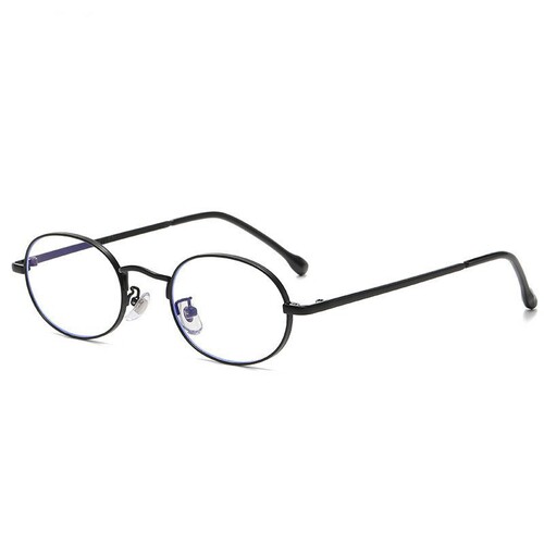 Trendy, Chic, Ultra-Lightweight Oval Gold-Plated Eyeglass Frames with Minimalist Design—Perfect for Myopia & Blue-Light Protection