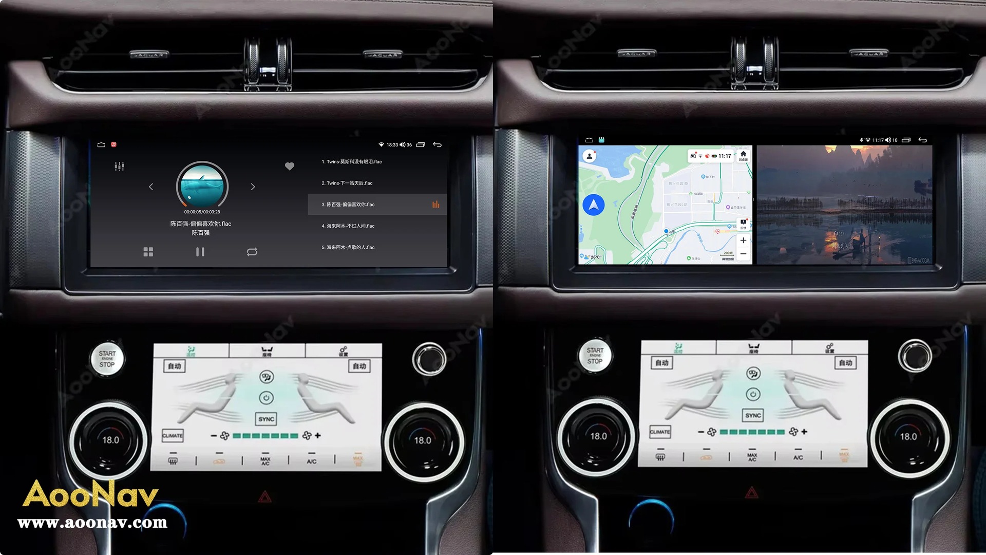 10.25 Car Radio Suitable for Jaguar Xf Xfl 2016-2019 Modified Large-Screen Carplay Navigation System