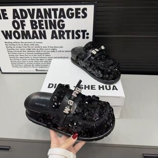 �����^��Ƭ���^����ЬŮ2024�����¿�ˮ荺�ײ����ϑ���Ь���ϳ�
