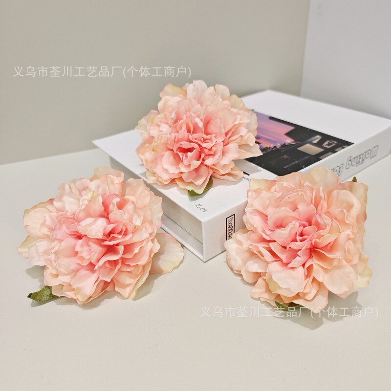 DIY手仿真花烧边牡丹古风帽子衣服配件配饰花头假花婚庆花墙装饰|undefined