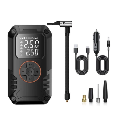 Hava nasosu display car air pump, electric - wireless-charging-cigarette-lighter-version