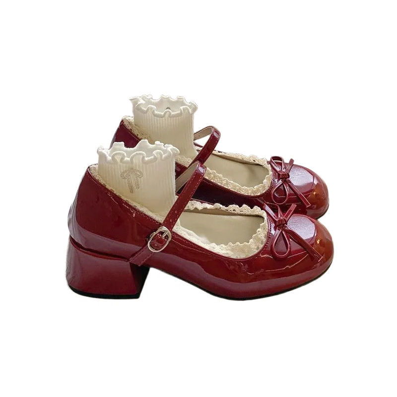 Arco de nicho zapatos de ballet franceses 2026 nuevos encaje extranjero aumento de zapatos de marizhen zapatos