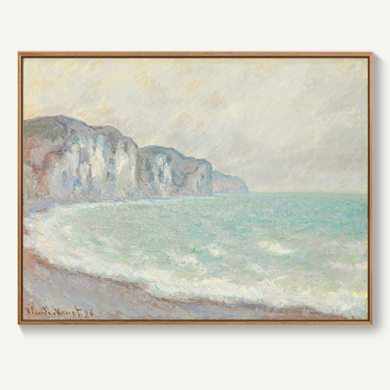 モネ日の出イメージ装飾画北欧客間レストラン掛け画抽象風景油絵寝室壁壁画麦畑|undefined