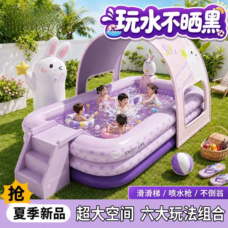Inflatable swimming pool