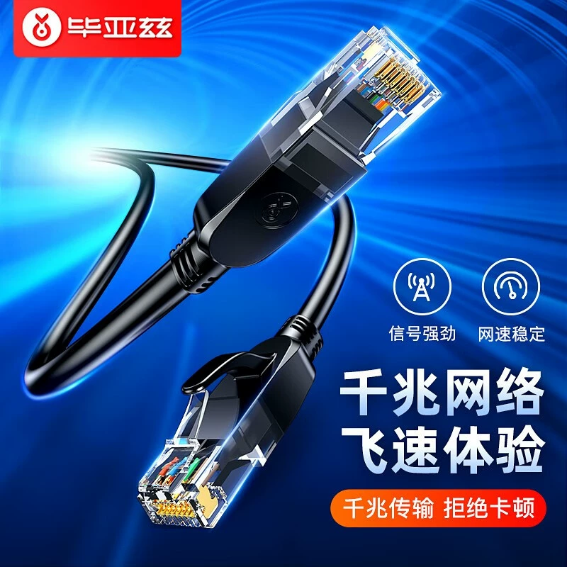 Biyuz Шестиклассовая линейка 7-метров CAT6 Гигабитная скорость 8-ядерная 8-ядерная Twacar Инженерное домашнее широкополосное наблюдение