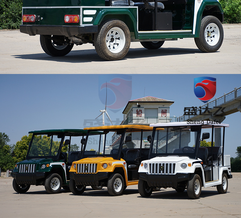 5-8 Electric Sightseeing Patrol Car Scenic Spot Tour Campus Property Patrol Homestay Reception Real Estate RV