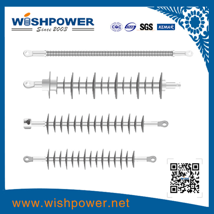 厂家热销 25kV单绝缘棒形悬式复合绝缘子 硅橡胶 电气化铁路接触