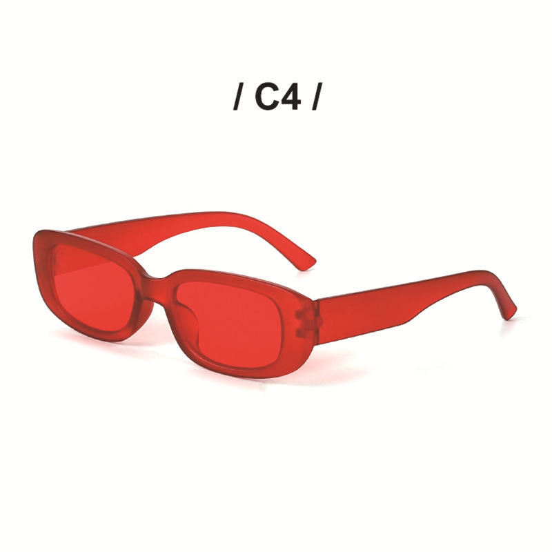 Retro Color Block Ac Oval Frame Full Frame Women's Sunglasses display picture 3