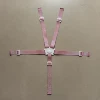 With clasp, white, fuchsia