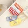 Cute capacious pencil case for elementary school students, South Korea, with embroidery