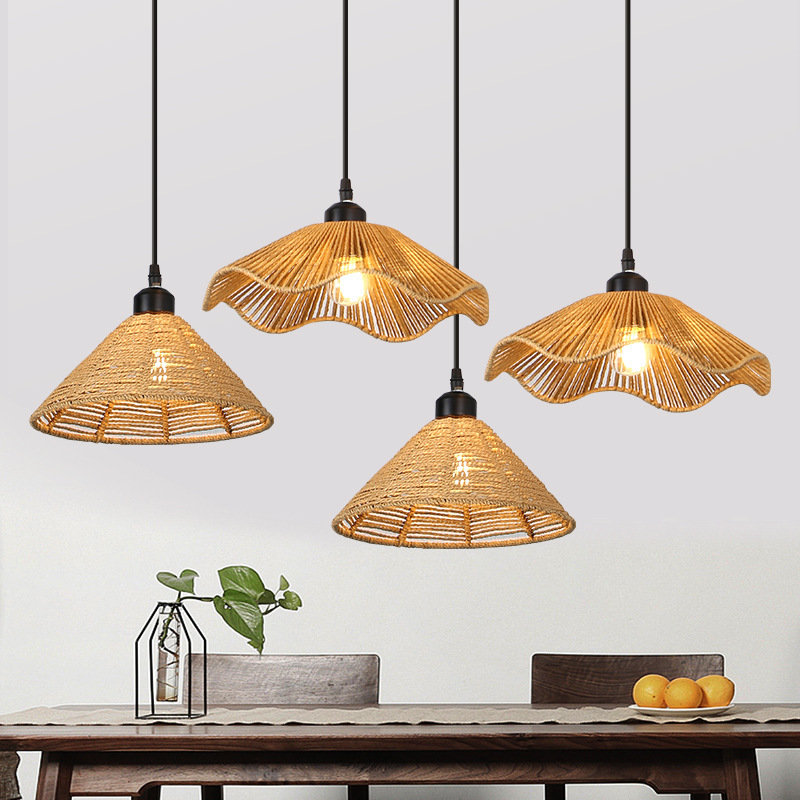 Vintage Led Rattan Pendant Light for Tea Room, Guesthouse, Tavern, Restaurant, Living Room, Entryway, Creative Table Lamp Vintage Led Rattan Pendant Light for Tea Room, Guesthouse, Tavern, Restaurant, Living Room, Entryway, Creative Table Lamp