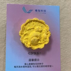 七夕中秋节礼物以及节假日日常礼品定制立体种子纸月饼艺术纸定制