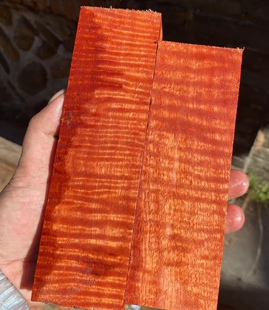 Brazil rosewood water ripple full flower square strip scrap handle piece pen holder log mahogany board X20