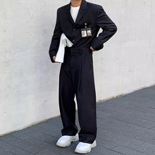 【清仓】秋季新款男士西服韩版宽松休闲小西装潮流帅气oversize外