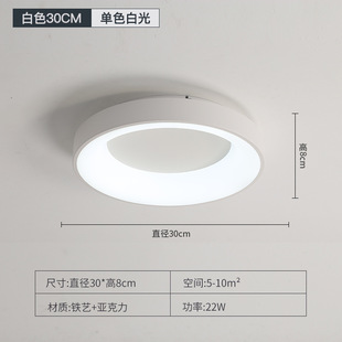 Nordic style new led lamp modern minimalist bedroom living room study ceiling lamp aisle balcony lamp bedroom lamp