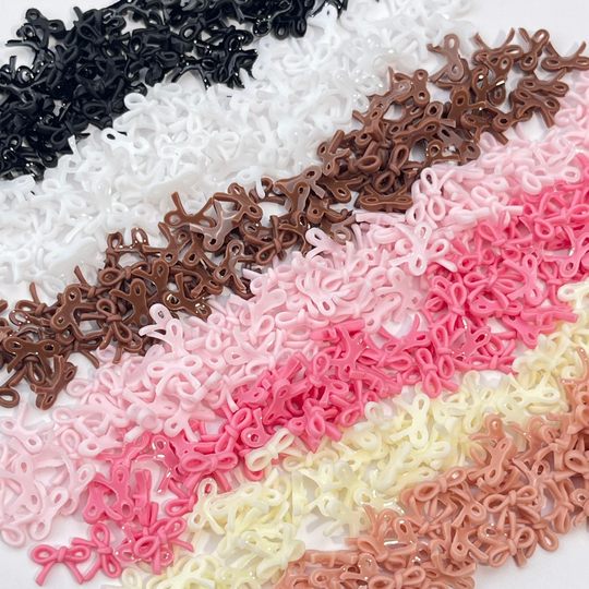 Internet Celebrous Mini Bow Nail Art Accessories All-Match Sweet Cool Wind Big small size Ribbon Tie Diy Wear Armor Accessories