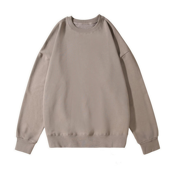 純綿スウェットシャツ カスタム 380g ヘビーウェイト ドロップショルダー ラウンドネック スウェットシャツ 秋冬 大きいサイズ カジュアル カスタムスウェットシャツ ロゴ印刷