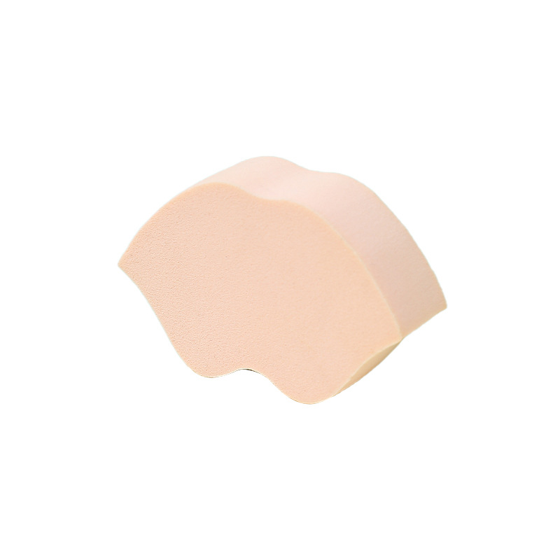Polvo personalizado almohadilla de aire en forma de polvo de esponja de forma especial, seco y húmedo, no comer polvo, polvo, labios planos, huevos de maquillaje