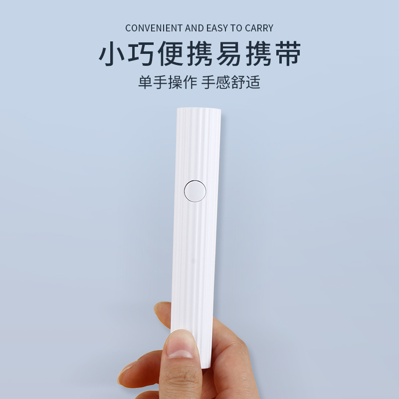 Lámpara de uñas de columna romana, modelo de almacenamiento de energía, lámpara de fototerapia de mano, lámpara de uñas pequeña, de secado rápido con soporte