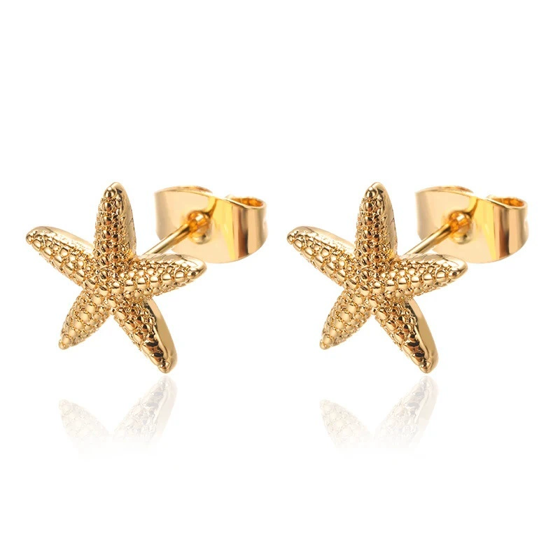 Adjustable Marine Shell Ring, Gold-Plated Beach Accessory, One Size (0.005 kg)