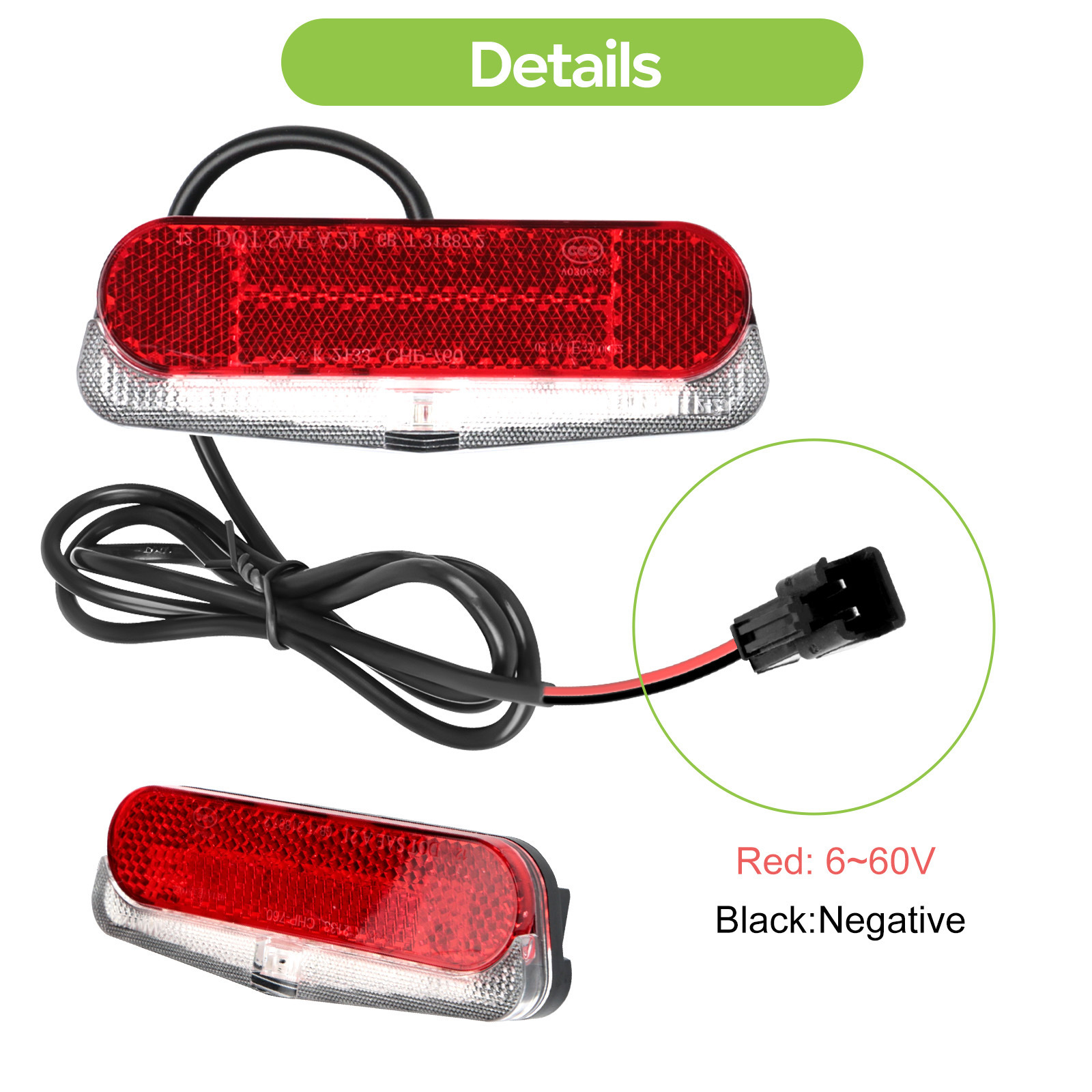Bafang Can Protocol Mid-Drive Motor 36/48V Tail Light for Night Cycling Bicycle Modification Electric Bike Accessories