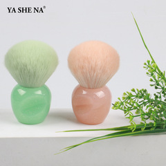Jasna Single Cheek Blush Brush Portable Short Handle Nail Dust Removal Brush Soft Hair Beauty Makeup Tool Powder Brush Beauty Makeup Tool