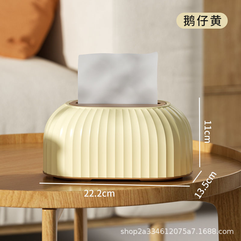 Caja de Pañuelos para Coche de Tejido de Lujo, con Luz Decorativa para Sala de Estar e Higiene