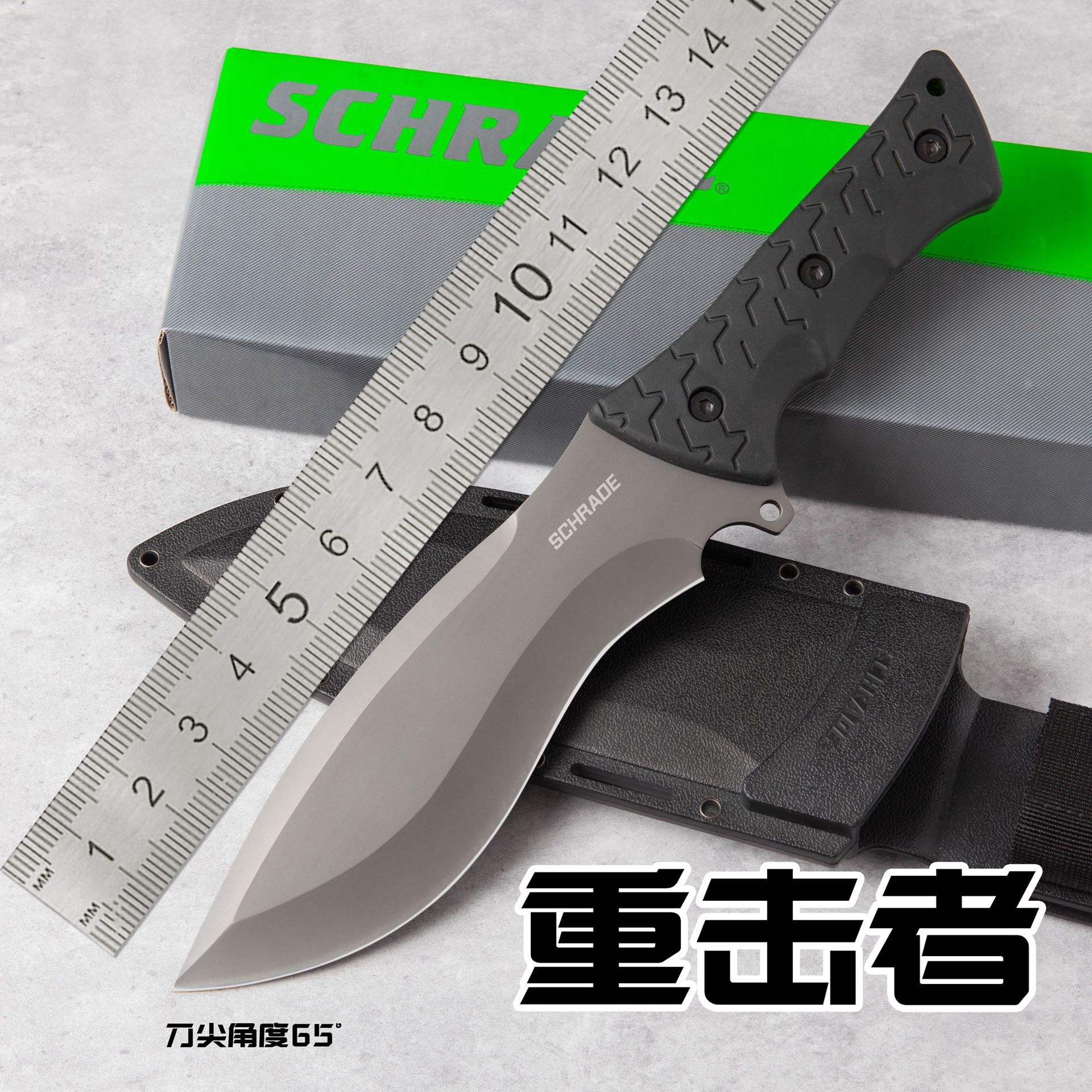 跨境热销户外刀厂家专供户外生存刀开荒排障刀高硬度户外锋利直刀