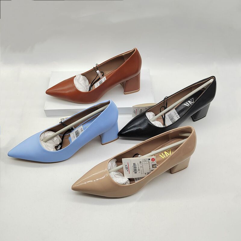 Foreign Trade 2023 New Four-color Comfortable All-match High-heeled Shoes Women's Thin Heel Sexy Elegant Niche Design Sense Single-layer Shoes for Women