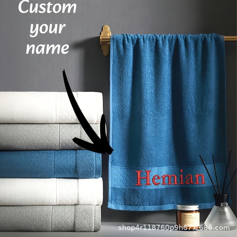 Etsy cross-border pod towel embroidery face towel, home absorbent face towel for men and women, pure cotton towel, custom-made Etsy cross-border pod towel embroidery face towel, home absorbent face towel for men and women, pure cotton towel, custom-made