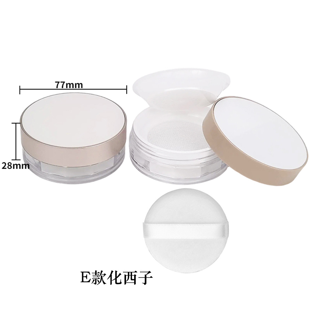 Materiales de embalaje para polvos sueltos en stock: caja dispensadora de polvo suelto ultrafina con tapa abatible y malla elástica grande, para 8g, 15g, 20g.