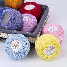 8号蕾丝线钩针毛线棉线手编钩织夏季光线包鞋勾针细线批发精纺