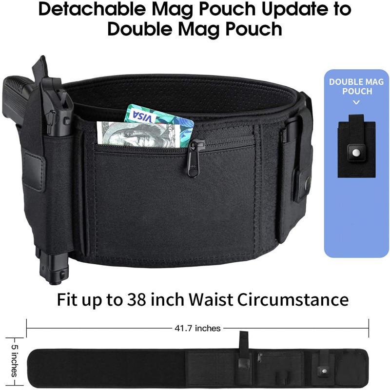 Amazon al aire libre pistola caso multi-funcional oculto táctico pistola caso izquierda y derecha Universal DE BUCEO material pistola bolsa ajustable