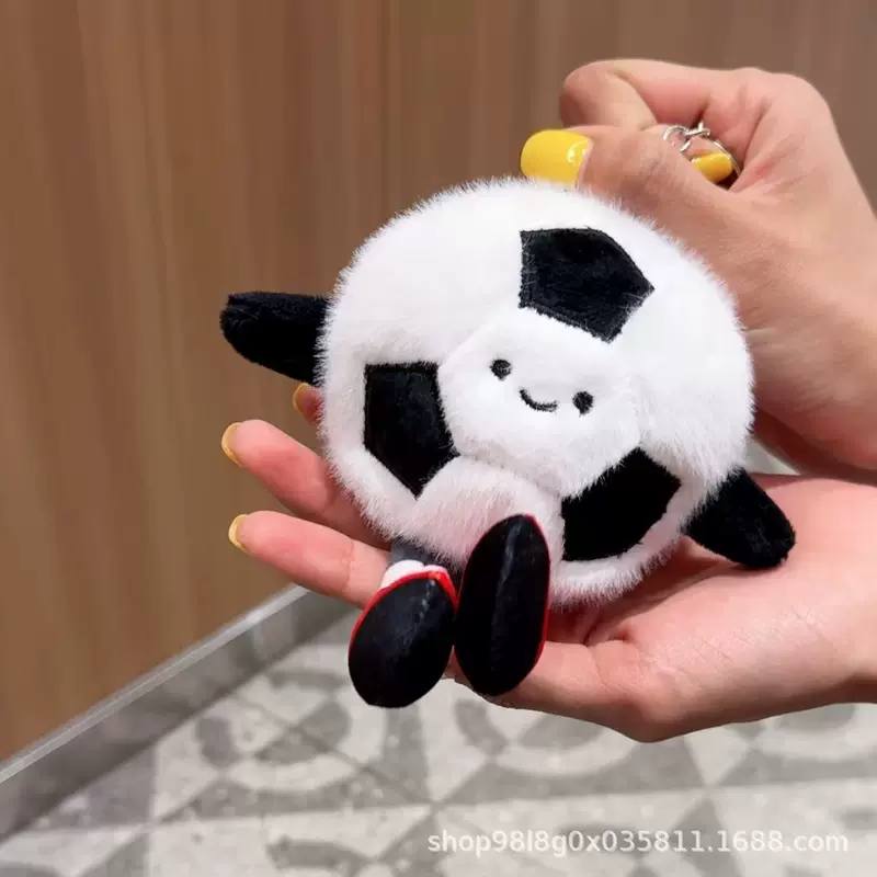  pendent футбол свящ, мультяшная подвеска футбольный баскетбол, плюшевый мяч, игрушка, кукла для бадминтона, бассейна, брелок