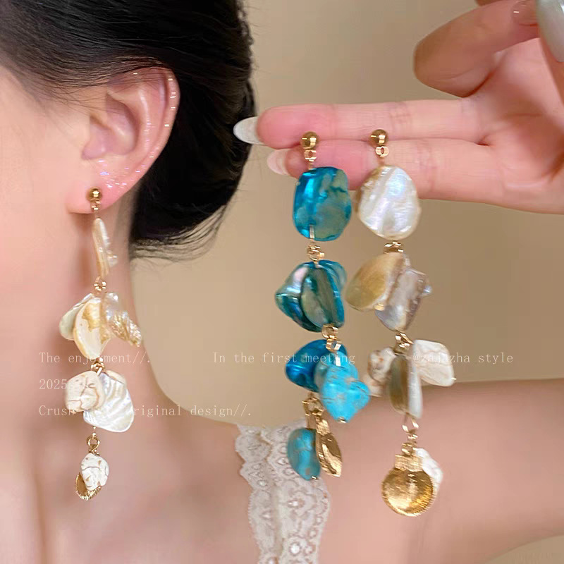 Collier Pendentif Étoile De Mer Et Coquillage Style Vacances Chic_voghion.com