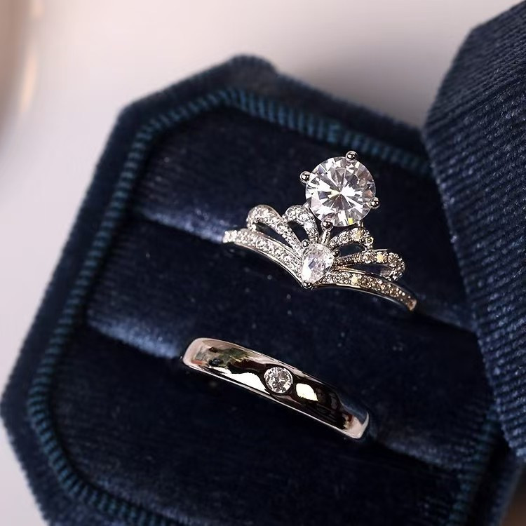 Princess crown + 10 points men's ring