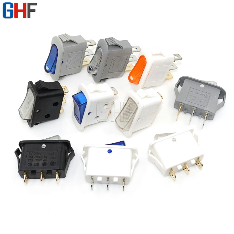 厂家直销船型开关KCD3尺寸33*15排插开关魔方插座开关排插开关