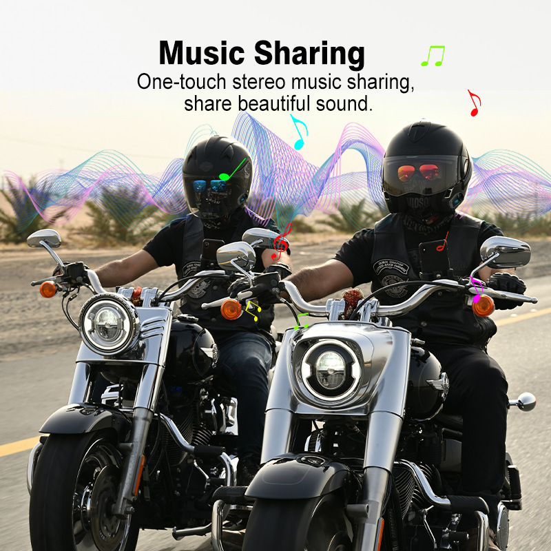 新グループ対談2000メートルワンキーペア音楽付きヘルメットbluetooth対談ヘッドホンmaxto M2S|undefined