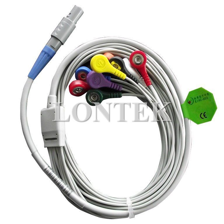 博英BI9000 BI9800 10导动态心电导联线精准医用监护仪