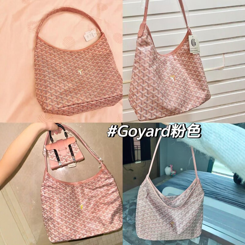 Seepro Dog Tooth Hobo Pearlescent Pink Shoulder Bag, Lazy Style Double-Sided Mini Tote, Lightweight Shopping Mother-Daughter Bag
