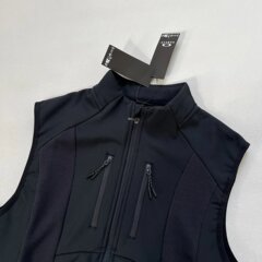 O @ KLEY VEST機能屋外コーナーナイフはジッパーポケットの立襟と馬甲の袖なしコートをつなぎ合わせる