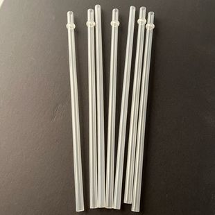 Straw manufacturers supply pp food grade plastic straw PP transparent straw no color solid color handle cup tube spot