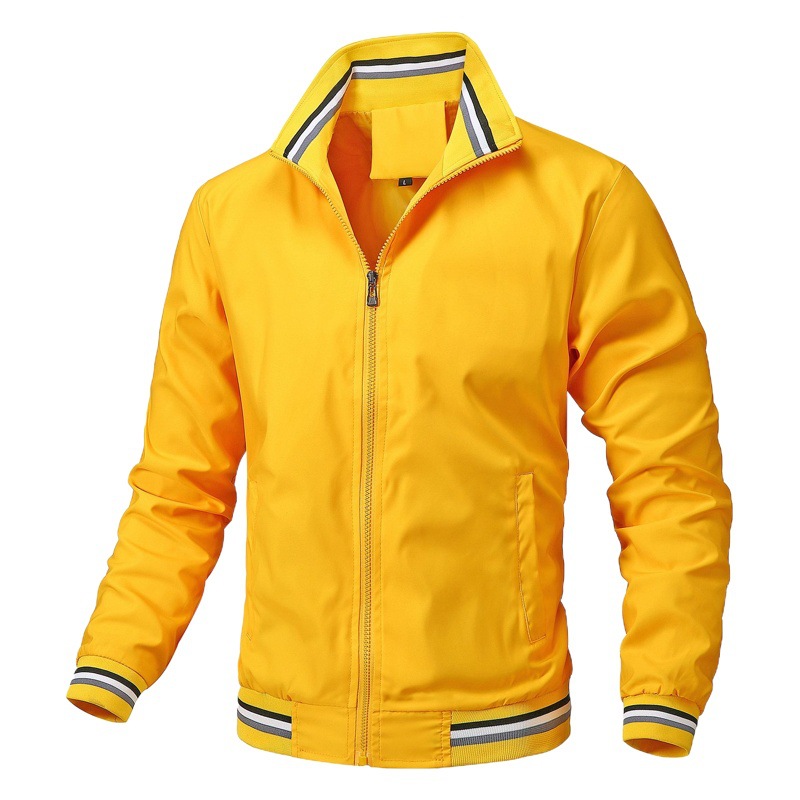 Nuevo Amazon deseo transfronterizo Comercio exterior chaqueta casual más tamaño hombres primavera y otoño deportes color sólido hombres chaqueta hombres