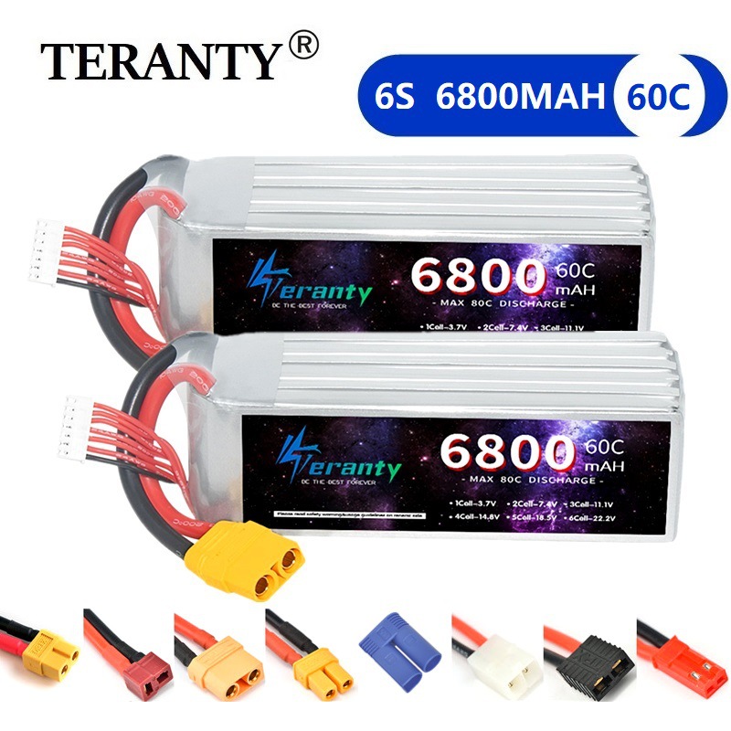 厂家航模电池22.2V 60C 6800mAh锂电池无人机车模船模6S充电电池